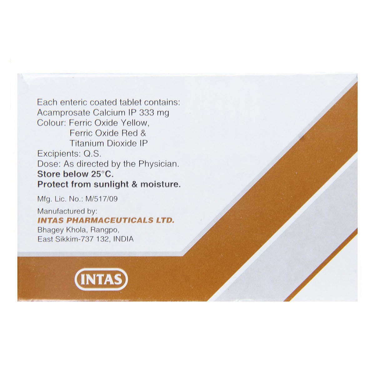 Acamptas 333 Tablet 6's, Pack of 6 TABLETS Acamptas 333 Tablet 6's, Pack of 6 TABLETS