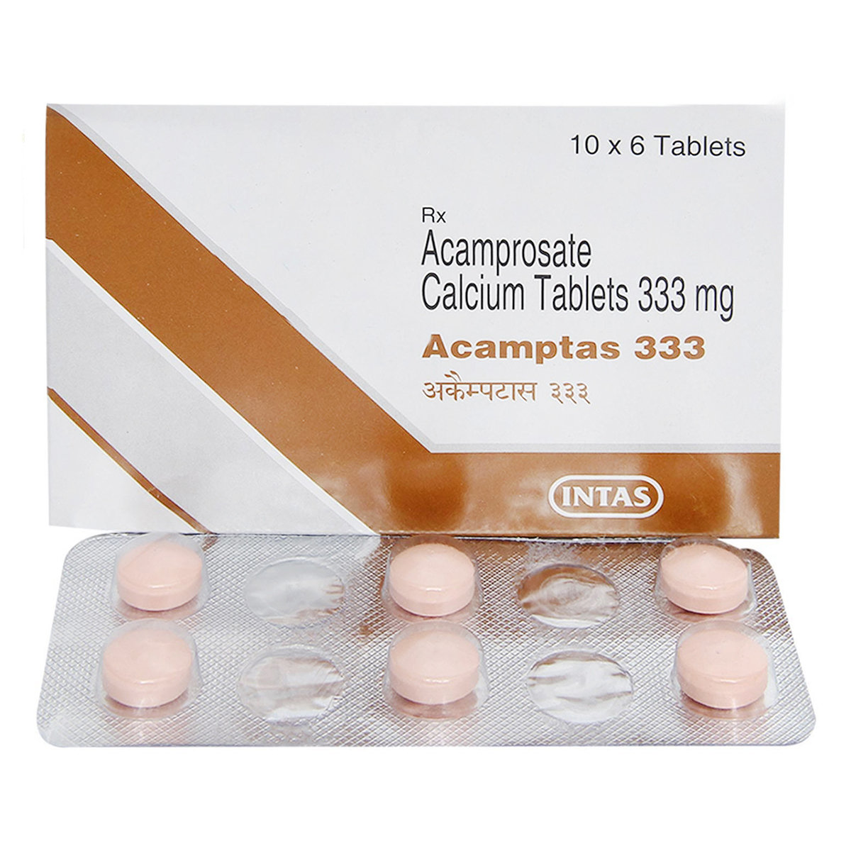 Acamptas 333 Tablet 6's, Pack of 6 TABLETS Acamptas 333 Tablet 6's, Pack of 6 TABLETS