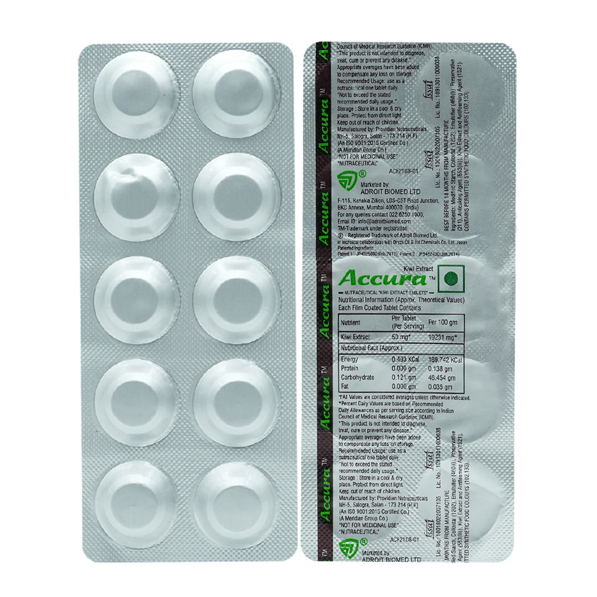 Accura Tablet 10's, Pack of 10 Accura Tablet 10's, Pack of 10