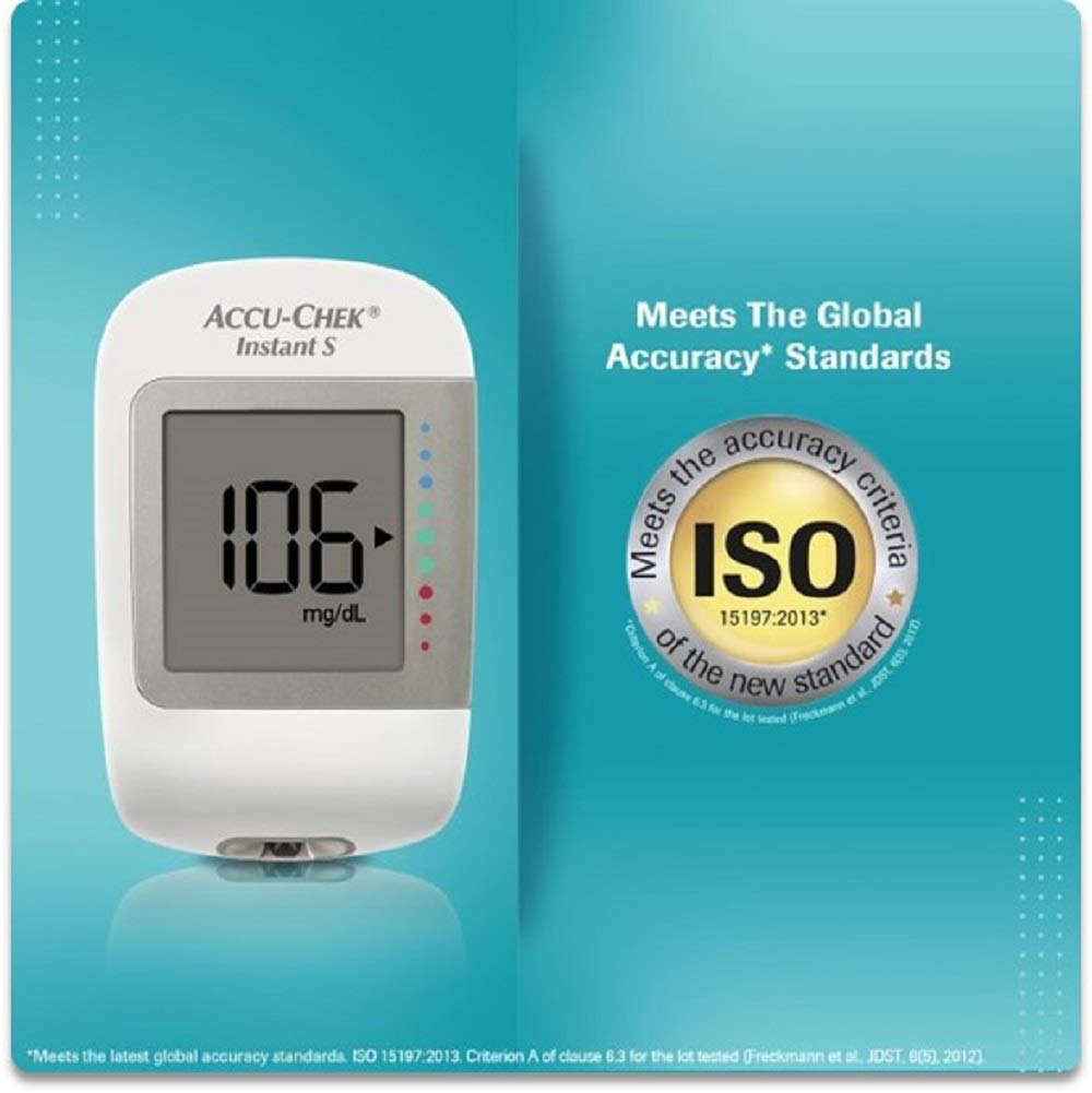 Accu-Chek Instant S Blood Glucose Monitoring System With 10 Free Test Strips, 1 Kit, Pack of 1 Accu-Chek Instant S Blood Glucose Monitoring System With 10 Free Test Strips, 1 Kit, Pack of 1