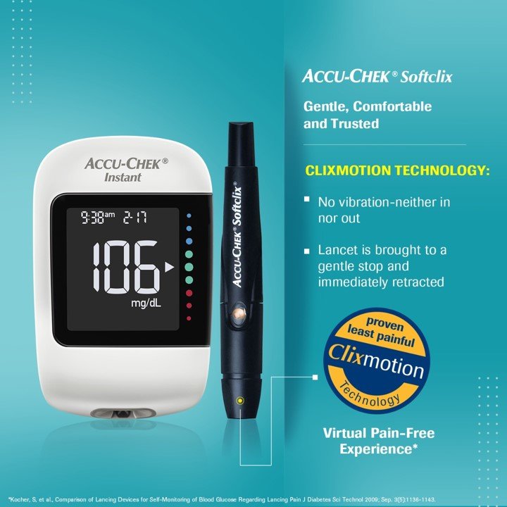 Accu-Chek Instant Wireless Blood Glucose Monitoring System With 10 Free Test Strips, 1 Kit, Pack of 1 Accu-Chek Instant Wireless Blood Glucose Monitoring System With 10 Free Test Strips, 1 Kit, Pack of 1