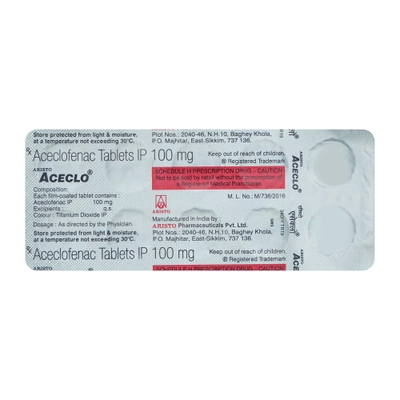 Aceclo Tablet 10's, Pack of 10 TABLETS