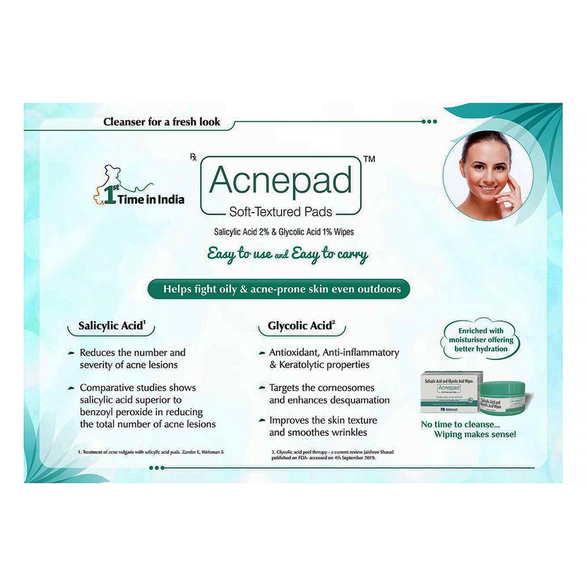 Acnepad Soft-Textured Pads, 50 Count, Pack of 1 Acnepad Soft-Textured Pads, 50 Count, Pack of 1