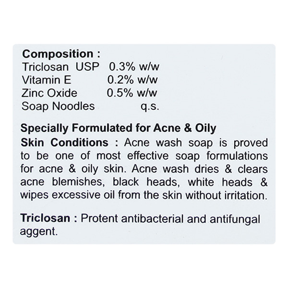 Acnewash Soap 75 gm, Pack of 1 SOAP Acnewash Soap 75 gm, Pack of 1 SOAP