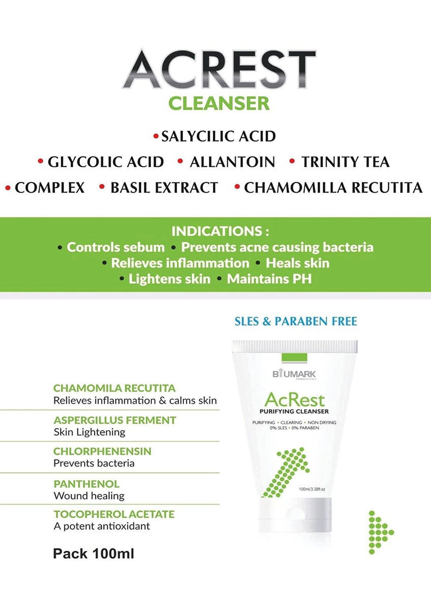 Acrest Purifyng Cleanser 100 ml, Pack of 1 Acrest Purifyng Cleanser 100 ml, Pack of 1