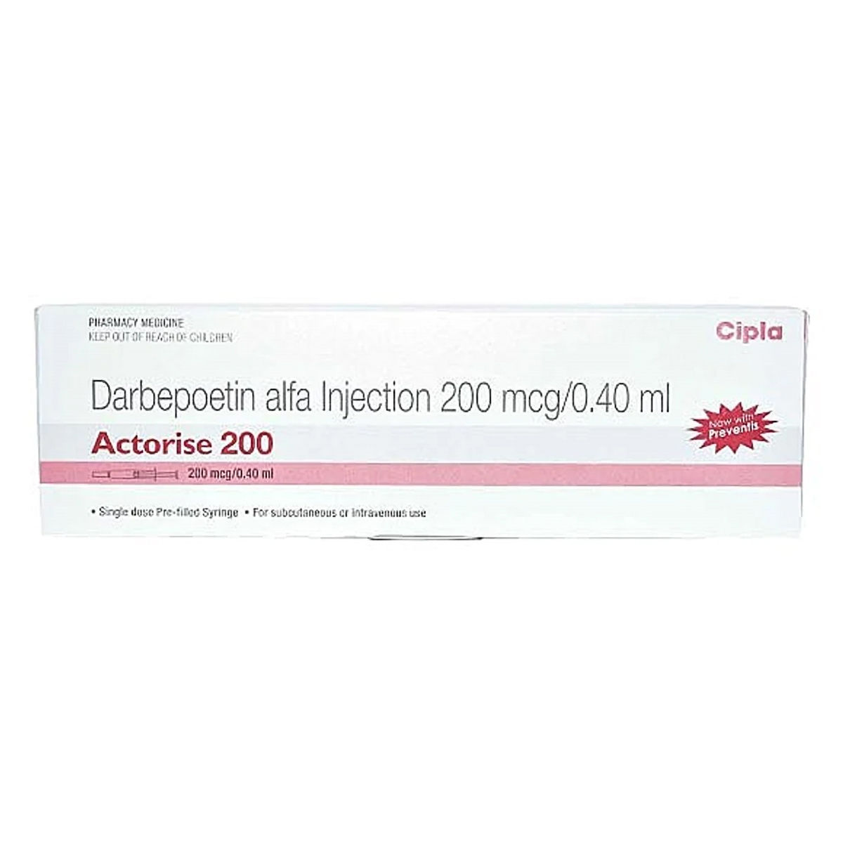 Buy Actorise 200 mcg Injection 1's Online