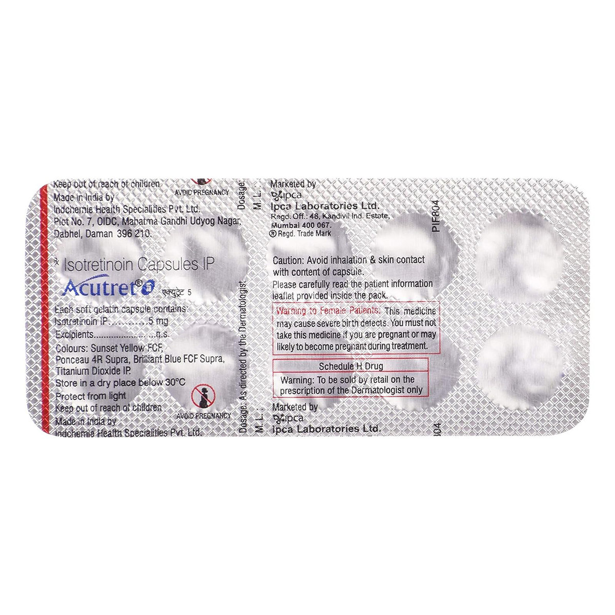 Acutret 5 Capsule 10's, Pack of 10 CAPSULES Acutret 5 Capsule 10's, Pack of 10 CAPSULES