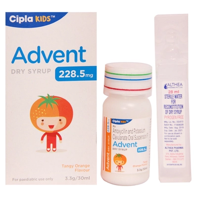 Advent 228.5 mg Dry Syrup 30 ml, Pack of 1 Syrup