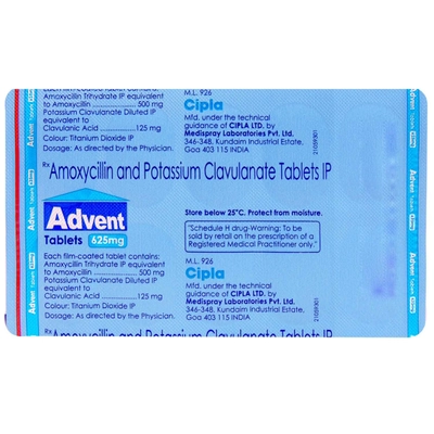 Advent Tablet 10's, Pack of 10 TABLETS