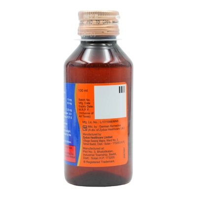 Aerodil Sugar Free Syrup 100 ml, Pack of 1 Syrup