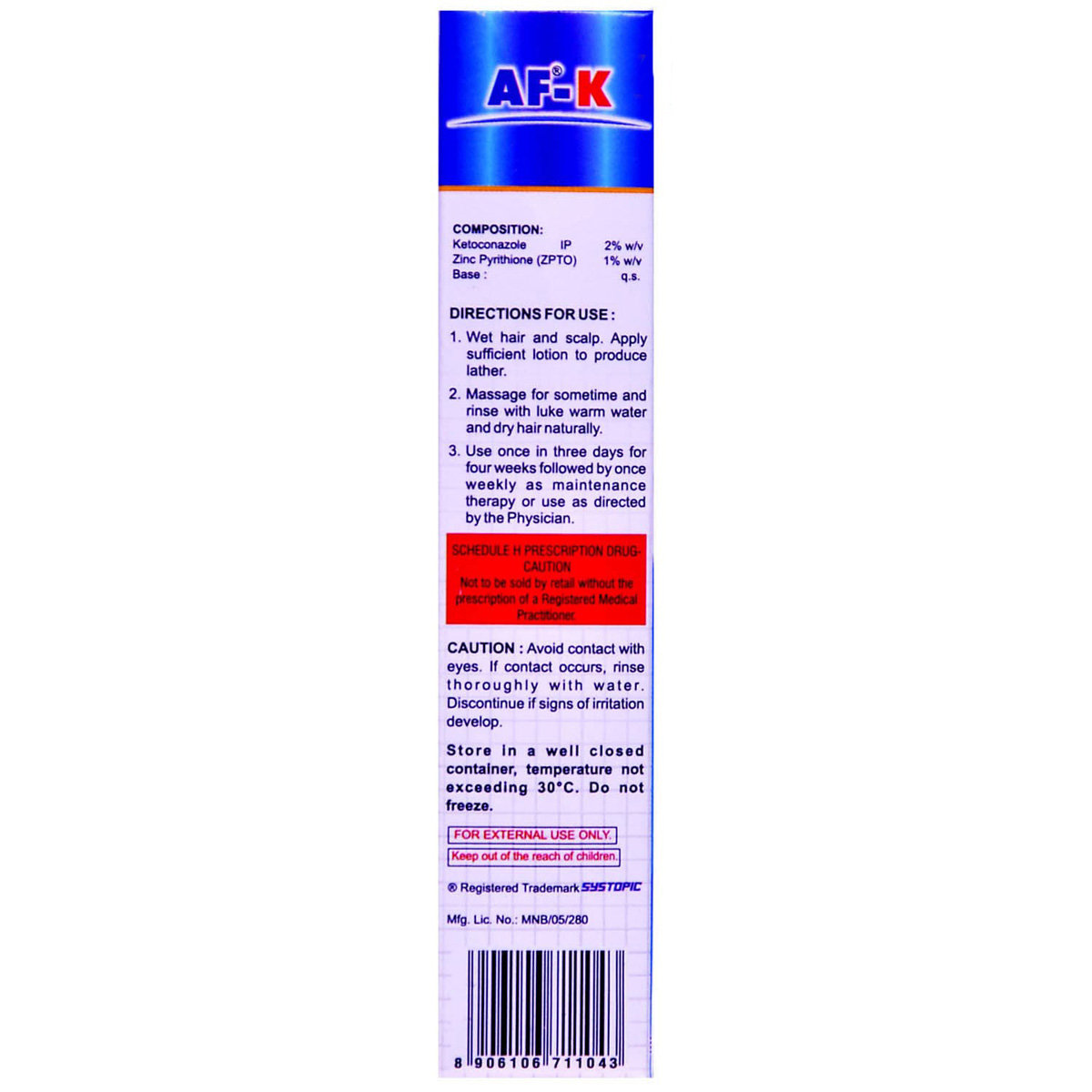 AF K Lotion 60 ml, Pack of 1 LOTION AF K Lotion 60 ml, Pack of 1 LOTION