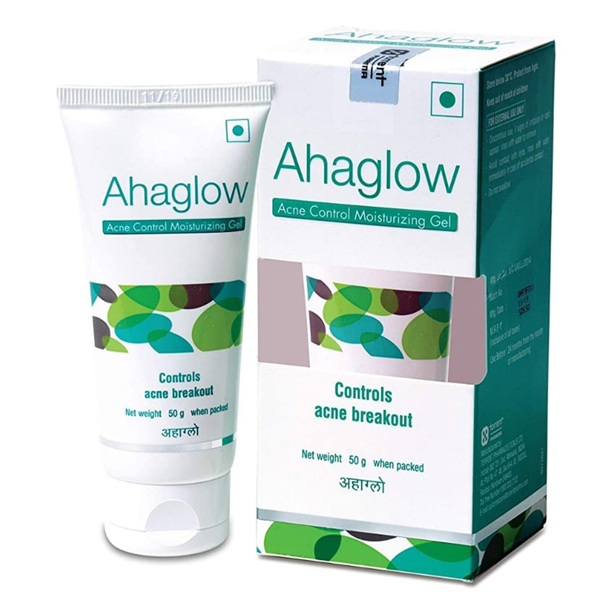 Ahaglow Acne Control Moisturizing Gel 50 gm | Controls Acne Breakouts | For Oily Sensitive Skin, Pack of 1 Ahaglow Acne Control Moisturizing Gel 50 gm | Controls Acne Breakouts | For Oily Sensitive Skin, Pack of 1