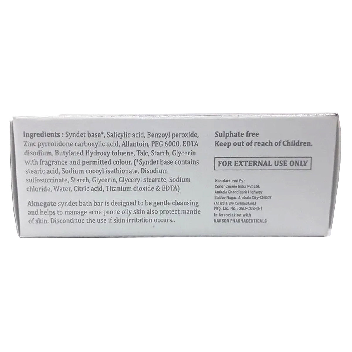 Aknegate Syndet Bar 100 gm, Pack of 1 Aknegate Syndet Bar 100 gm, Pack of 1