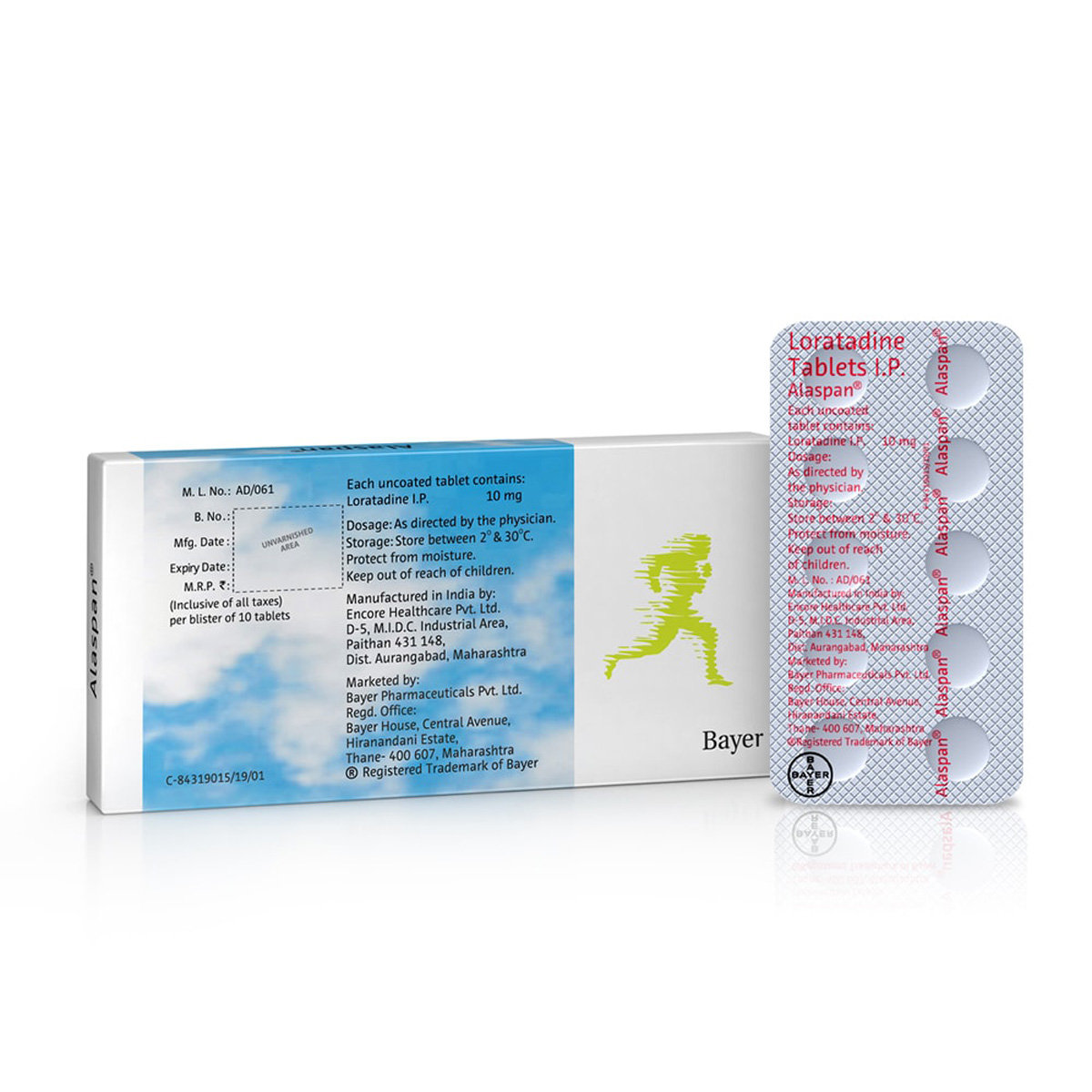 Alaspan Tablet 10's, Pack of 10 TABLETS Alaspan Tablet 10's, Pack of 10 TABLETS