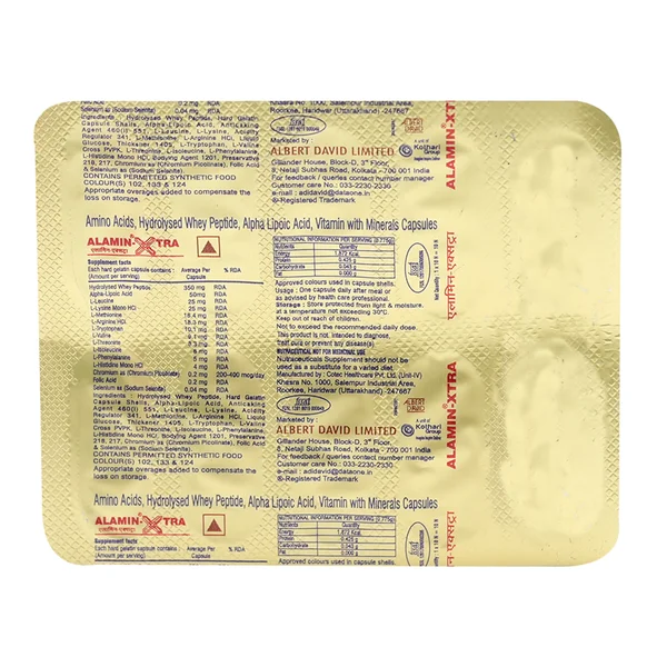 Alamin Xtra Capsule 10's, Pack of 10