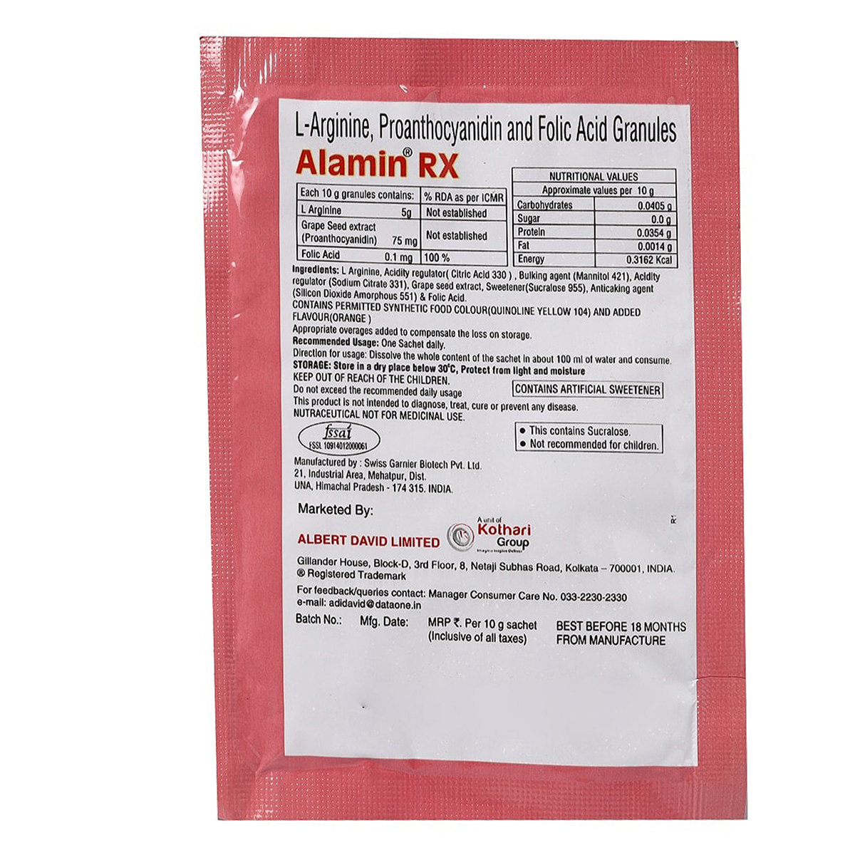 Alamin RX Sachet 10 gm, Pack of 1 Alamin RX Sachet 10 gm, Pack of 1