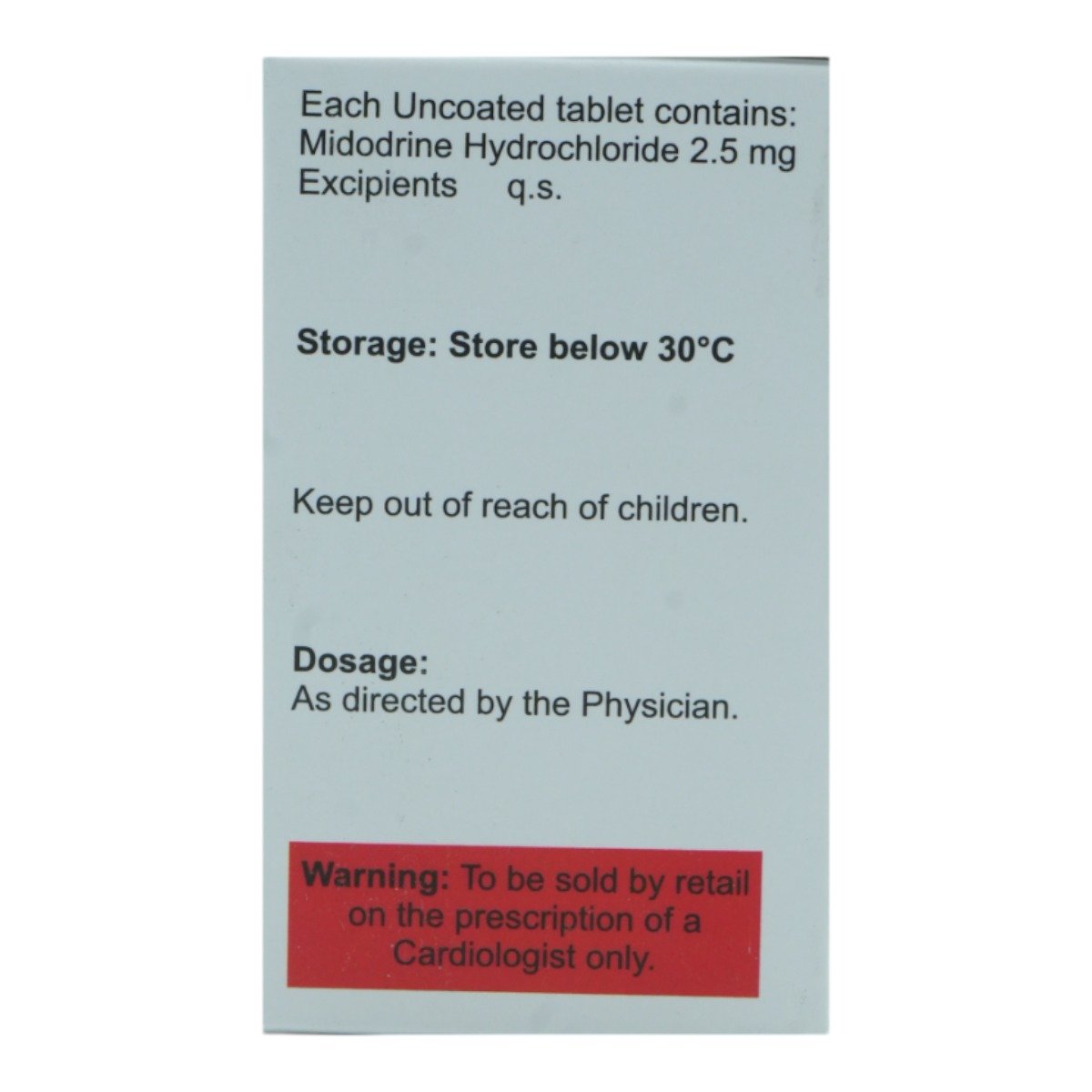 Aladrine 2.5 mg Tablet 60's, Pack of 1 Tablet Aladrine 2.5 mg Tablet 60's, Pack of 1 Tablet
