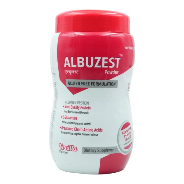 Albuzest Vanilla Flavour Powder 420 gm, Pack of 1