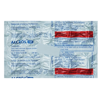 Alcros 100 Capsule 10's, Pack of 10 CAPSULES