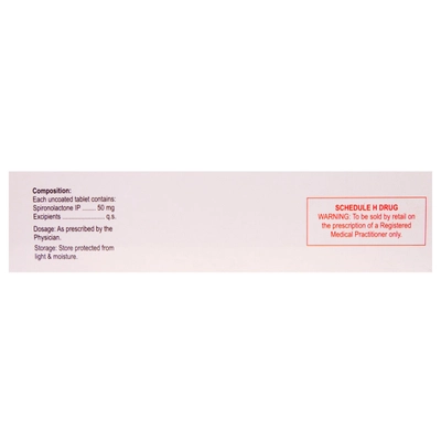 Aldactone 50 Tablet 15's, Pack of 15 TABLETS