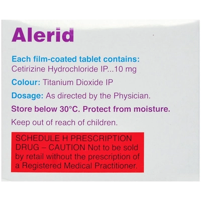 Alerid Tablet 10's, Pack of 10 TABLETS