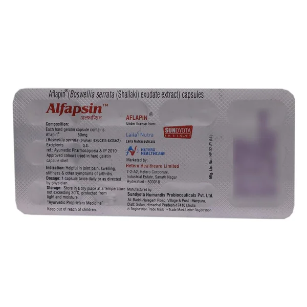 Alfapsin, 10 Capsules, Pack of 10 CapsuleS