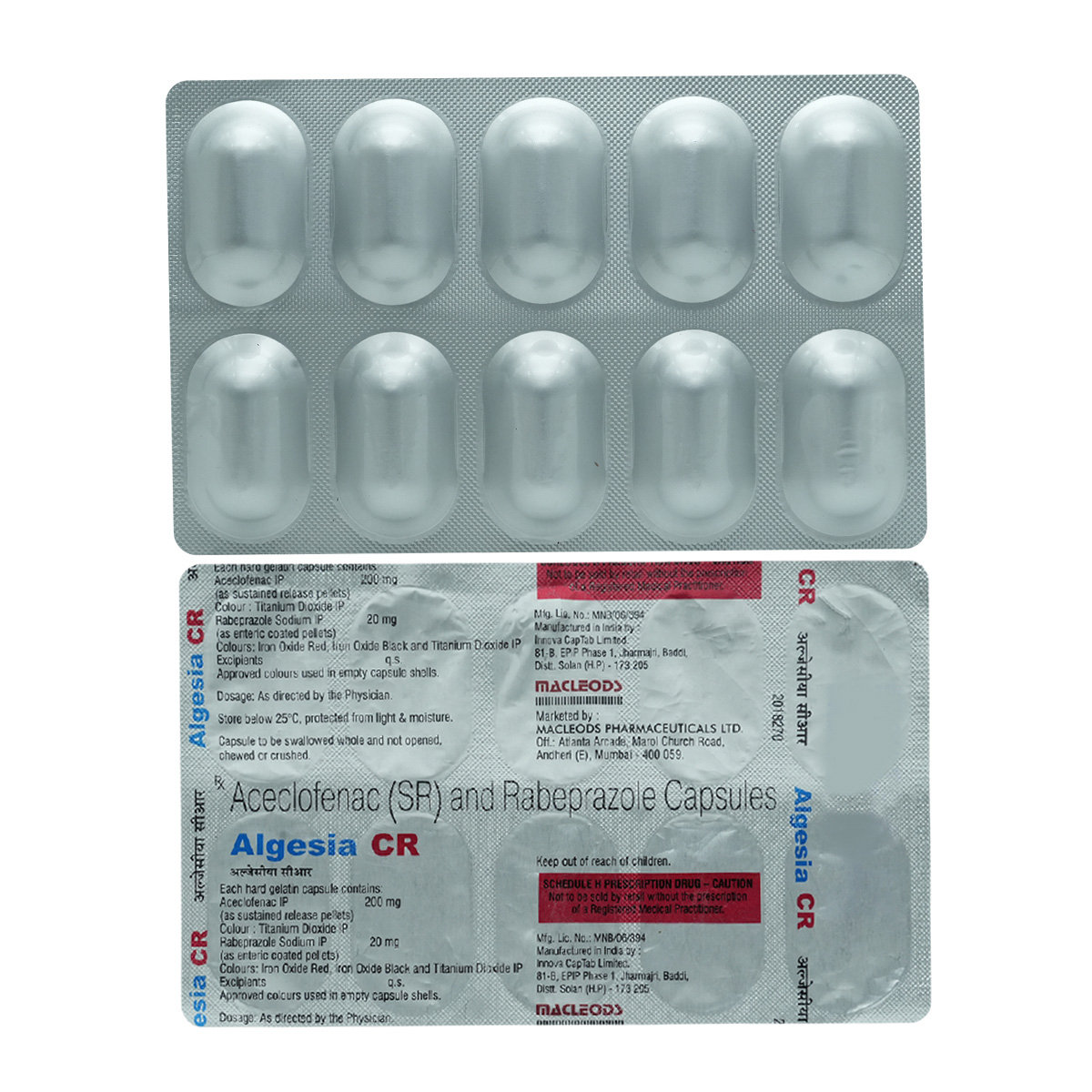 Algesia CR Capsule 10's, Pack of 10 Algesia CR Capsule 10's, Pack of 10