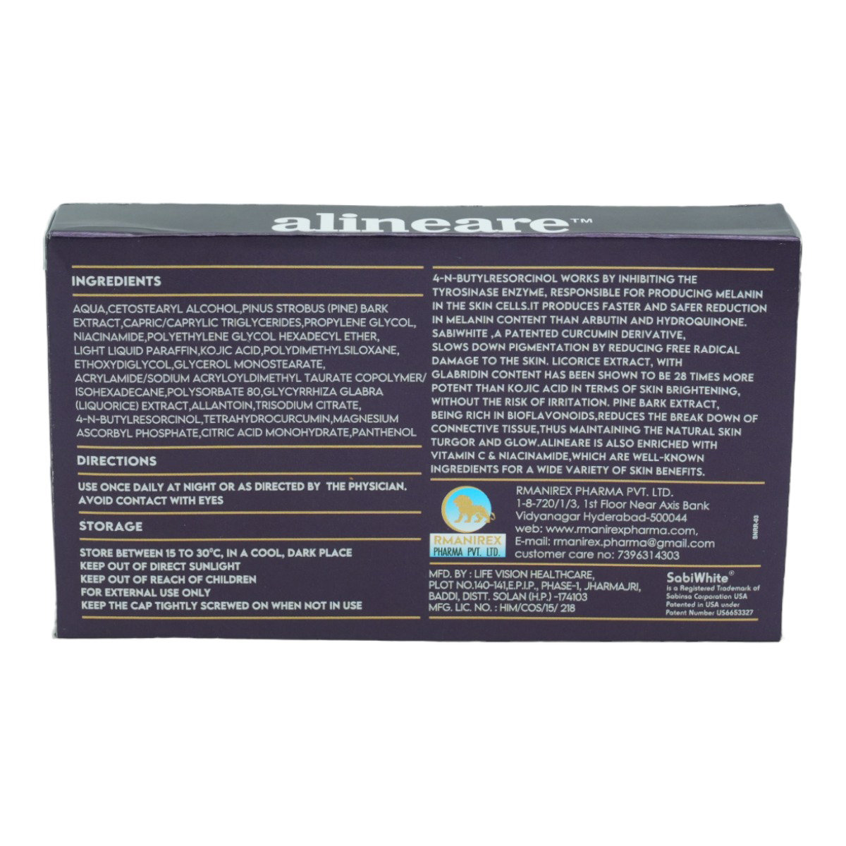Alineare Depigmenting Cream 20 gm, Pack of 1 Alineare Depigmenting Cream 20 gm, Pack of 1