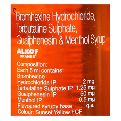 Alkof Orange Cough Syrup 100 ml, Pack of 1 SYRUP