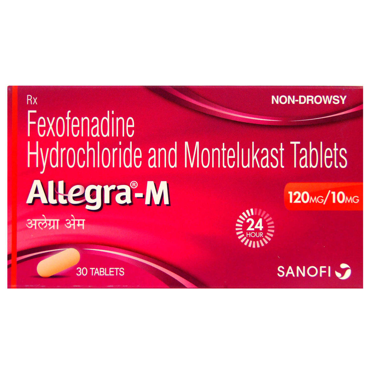 Allegra-M 120 mg/10 mg Tablet 10's, Pack of 10 TABLETS Allegra-M 120 mg/10 mg Tablet 10's, Pack of 10 TABLETS