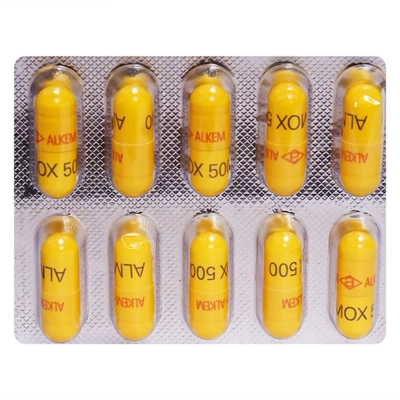 Almox-500 Capsule 10's, Pack of 10 CAPSULES