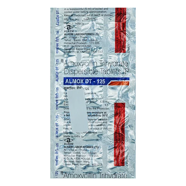 Almox DT 125 mg Tablet 15's, Pack of 15 TabletS