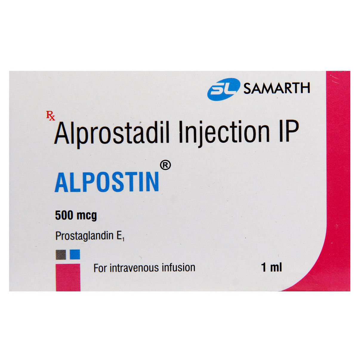 Buy ALPOSTIN 500MCG INJECTION 1ML Online