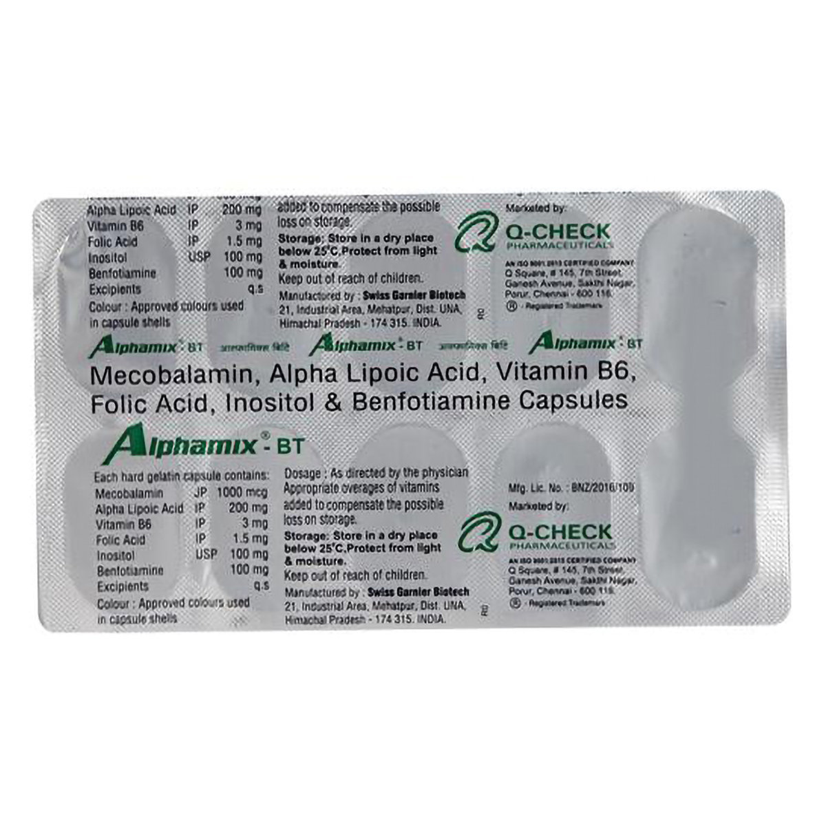 Alphamix BT Capsule 10's, Pack of 10 CAPSULES Alphamix BT Capsule 10's, Pack of 10 CAPSULES