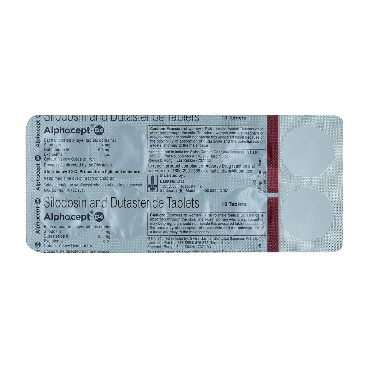 Buy Alphacept-D4 Tablet 10's Online