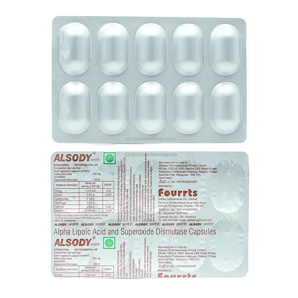 Alsody Capsule 10's, Pack of 10 CAPSULES