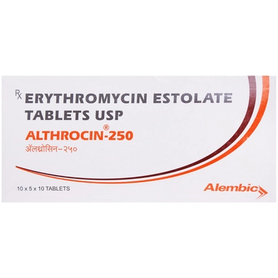 Althrocin 250 Tablet 10's, Pack of 10 TABLETS