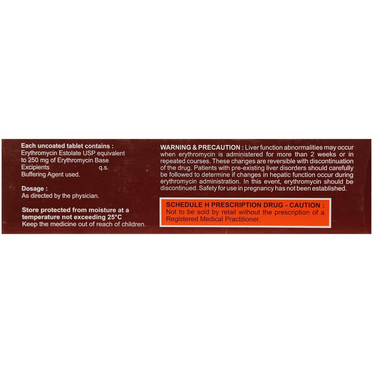 Althrocin 250 Tablet 10's, Pack of 10 TABLETS Althrocin 250 Tablet 10's, Pack of 10 TABLETS