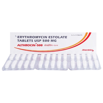 Althrocin-500 Tablet 10's, Pack of 10 TABLETS