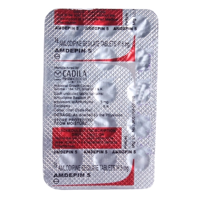 Amdepin 5 Tablet 15's, Pack of 15 TabletS