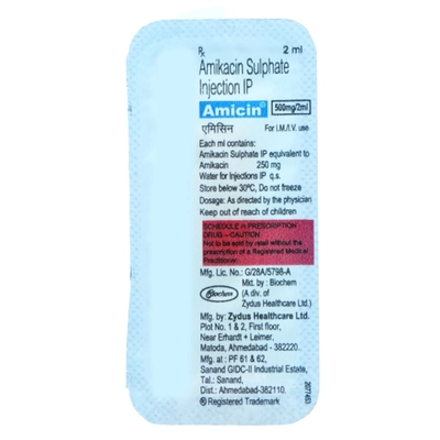 Amicin 250 mg Injection 1's, Pack of 1 Injection