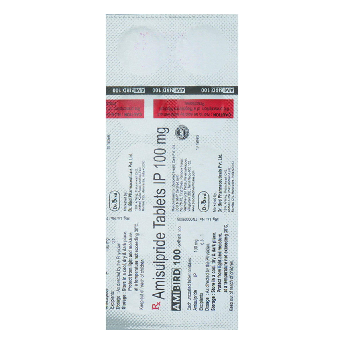 Amibird 100 Tablet 10's, Pack of 10 TABLETS Amibird 100 Tablet 10's, Pack of 10 TABLETS