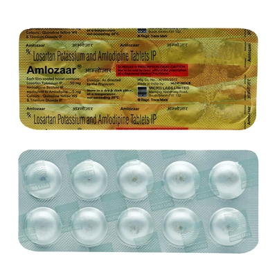 Amlozaar Tablet 10's, Pack of 10 TABLETS