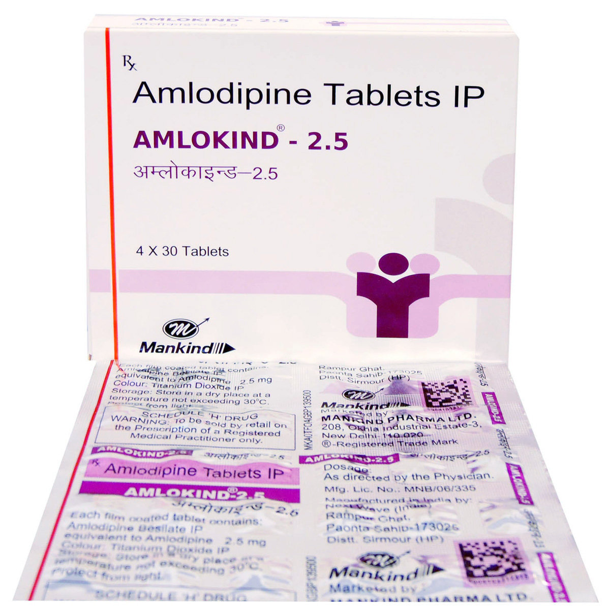 Amlokind-2.5 Tablet 30's, Pack of 30 TABLETS Amlokind-2.5 Tablet 30's, Pack of 30 TABLETS