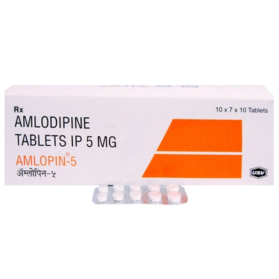 Amlopin-5 Tablet 10's, Pack of 10 TABLETS