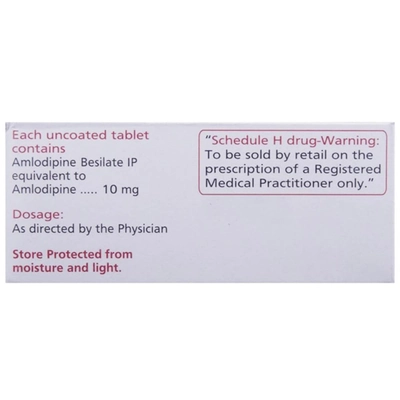 Amlip-10 Tablet 10's, Pack of 10 TABLETS