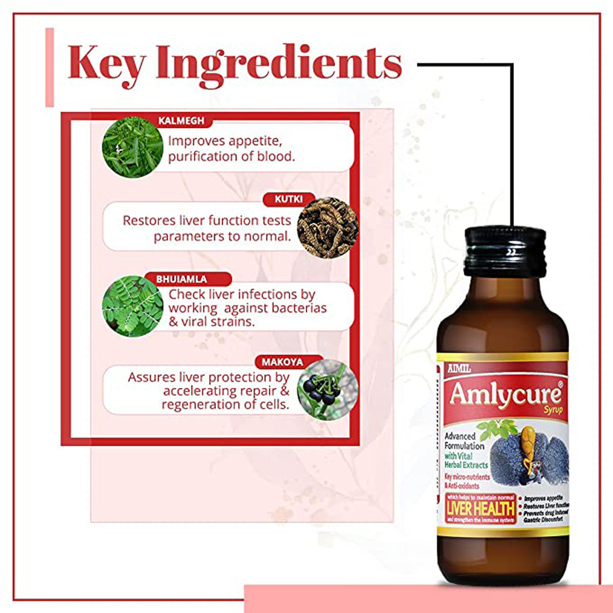 Aimil Amlycure Syrup, 100 ml, Pack of 1 Aimil Amlycure Syrup, 100 ml, Pack of 1