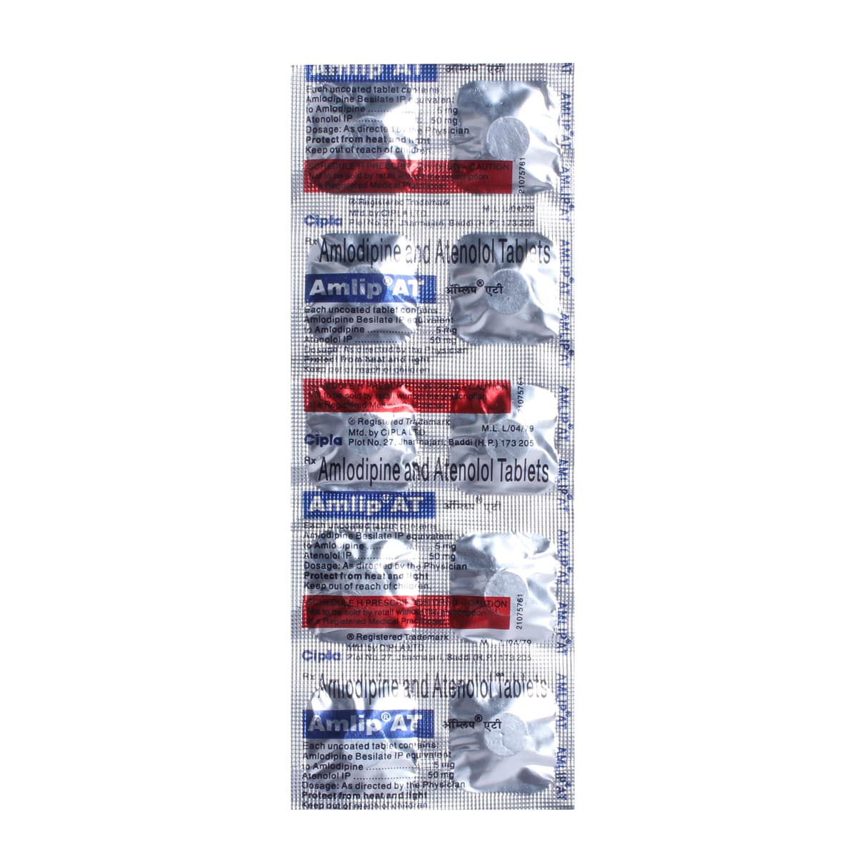 Amlip AT Tablet 10's, Pack of 10 TABLETS Amlip AT Tablet 10's, Pack of 10 TABLETS