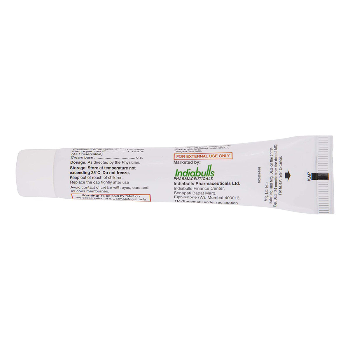 Amorfine Cream 30 gm, Pack of 1 Cream Amorfine Cream 30 gm, Pack of 1 Cream