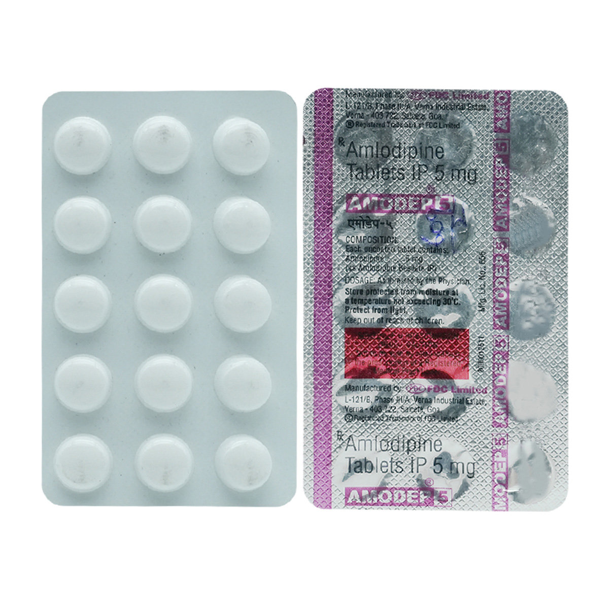 Amodep 5 Tablet 15's, Pack of 15 TABLETS Amodep 5 Tablet 15's, Pack of 15 TABLETS